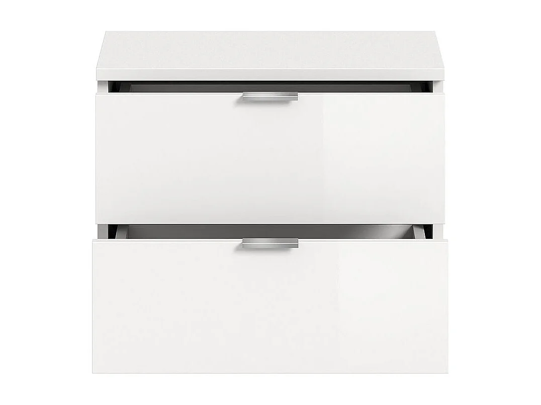 ProjektX schoenenkast bank 2 laden wit hoogglans.