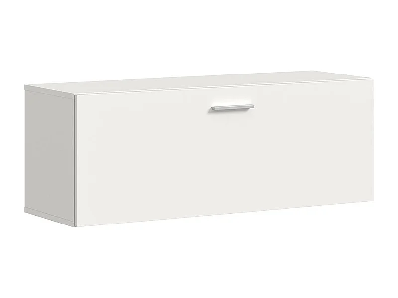 Vaga schoenenkast wandgemonteerd 104x39cm 1 klepdeur wit.