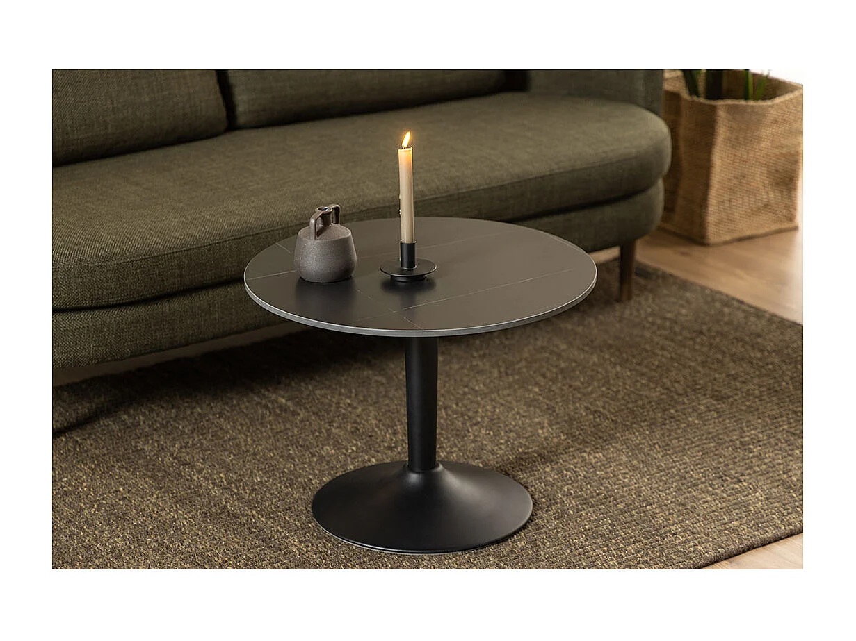 Malta table basse noir mat.