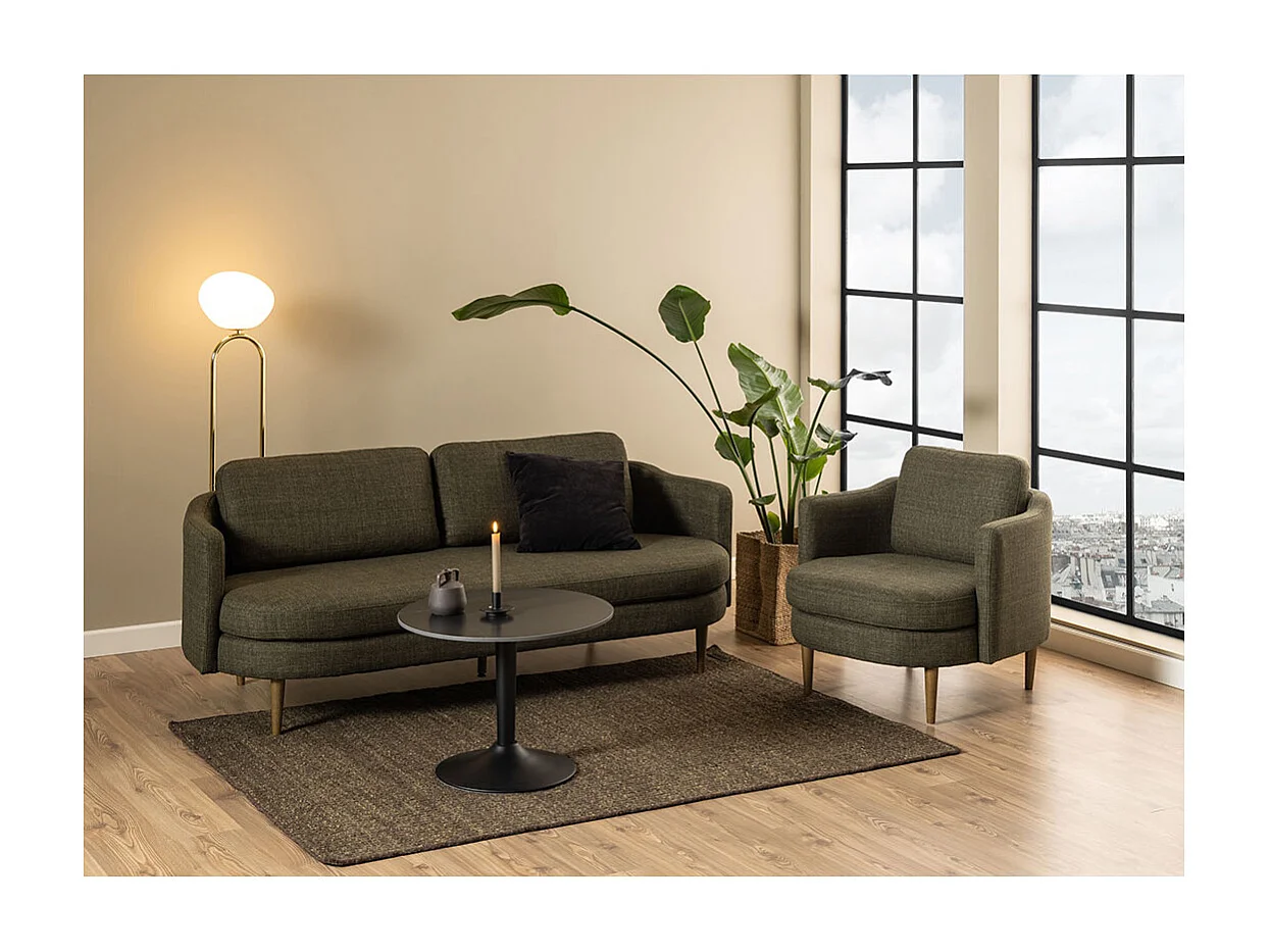 Malta Couchtisch matt schwarz.