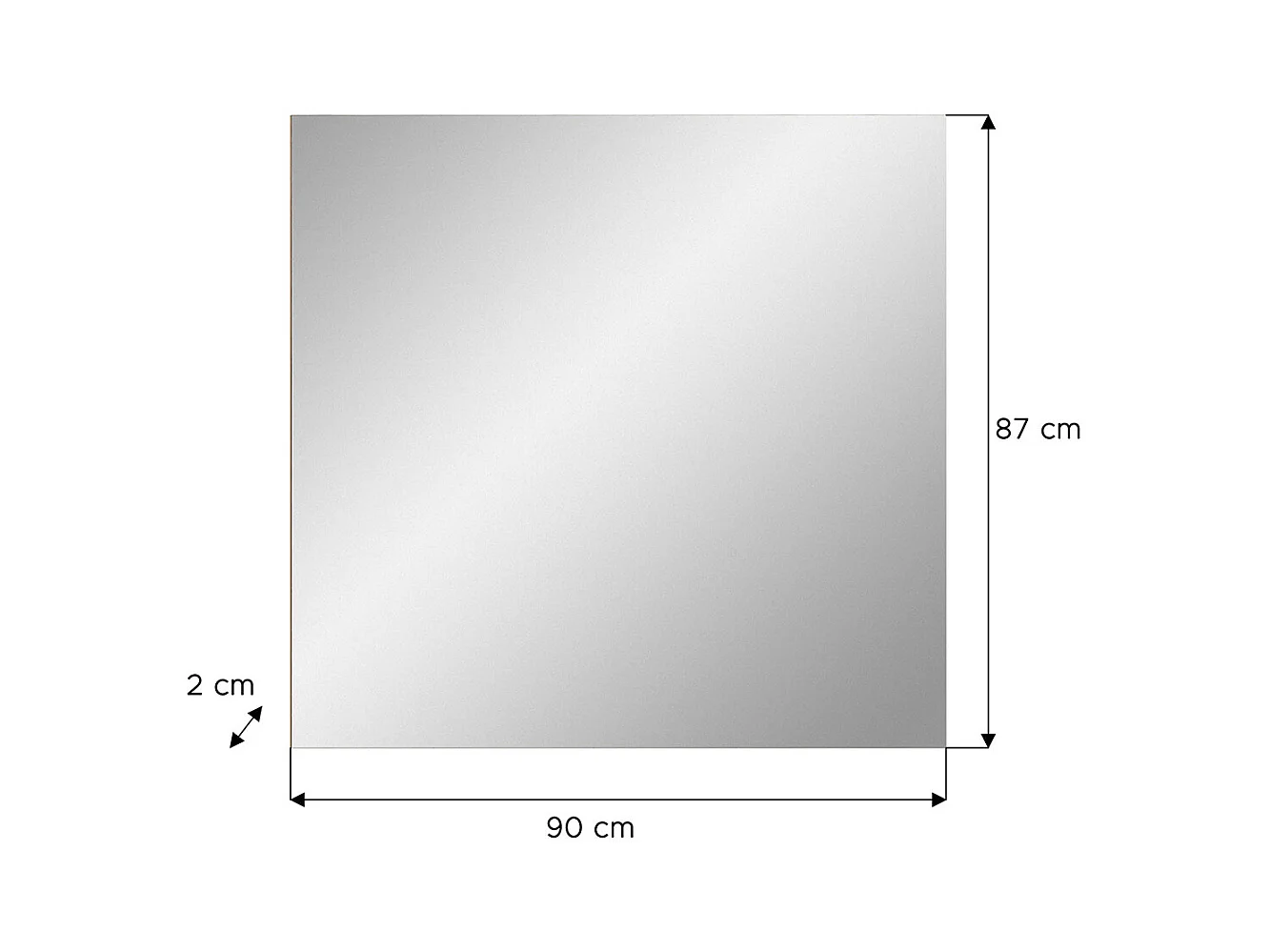 Scout miroir 90x87 cm.