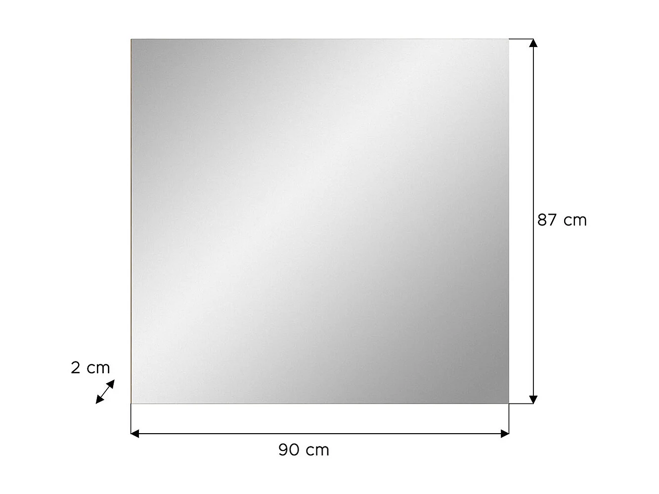 Scout miroir 90x87 cm.