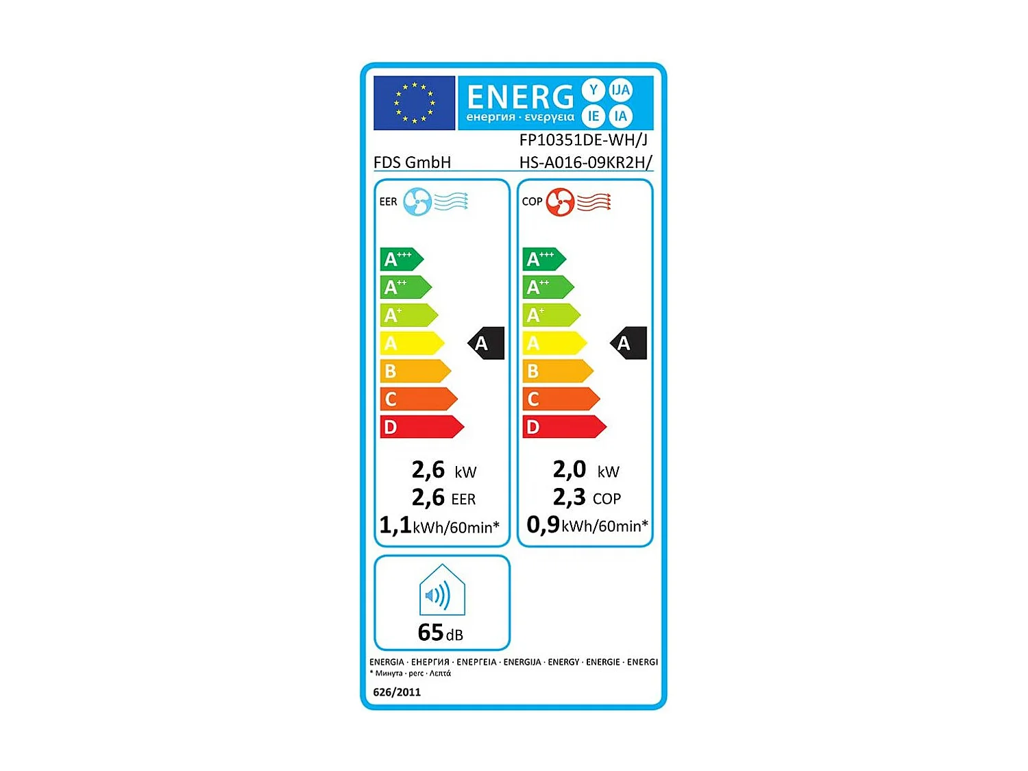 Draagbare airconditioner van 9000 BTU met ventilator, verwarming en luchtontvochtiger, app-bediening, slaapstand, 24-uurs timer