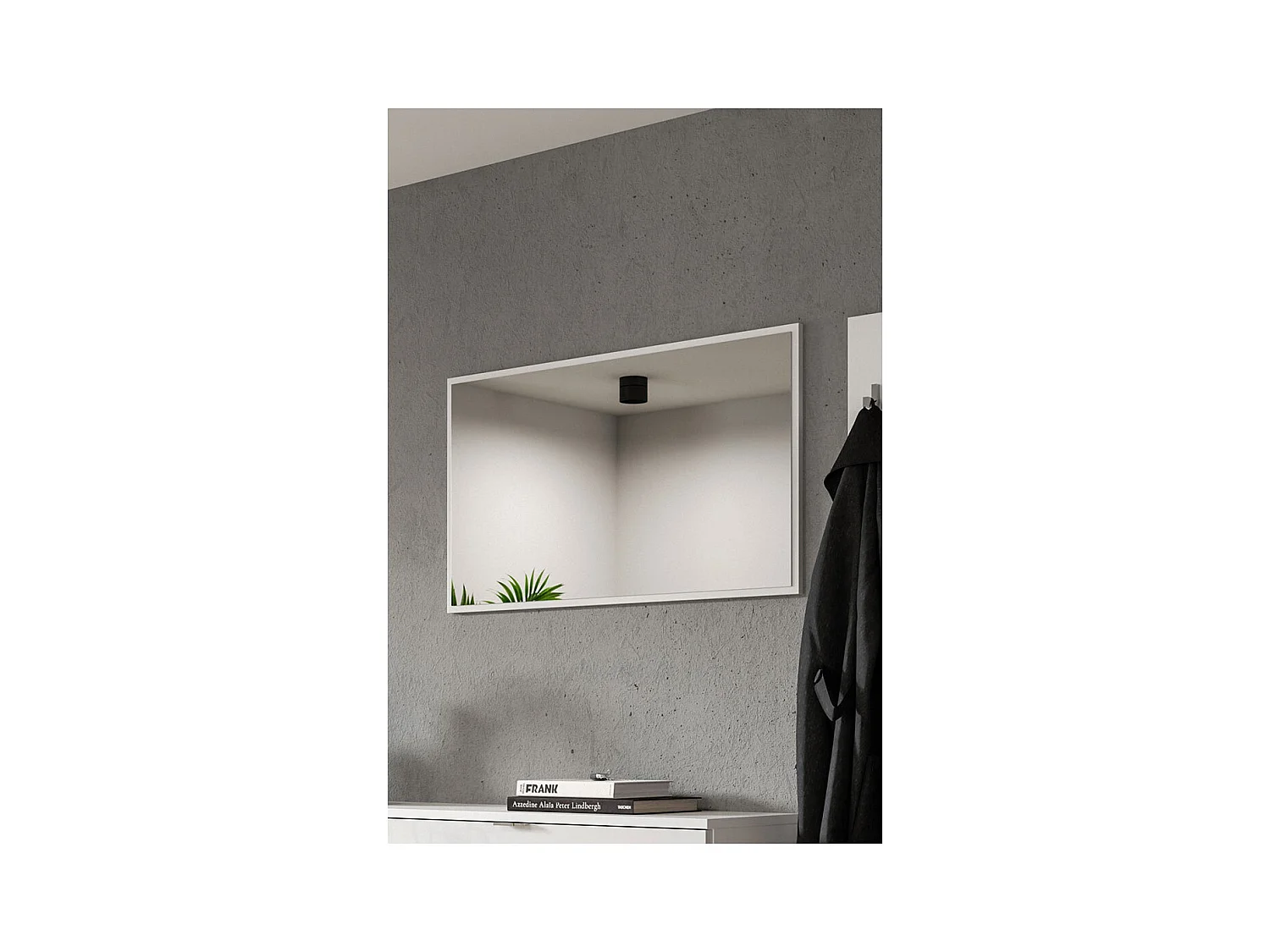 ProjektX miroir 92x52 cm blanc.