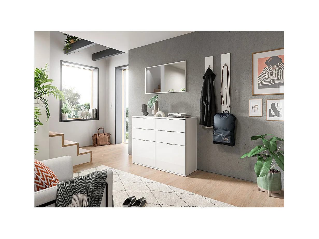 ProjektX miroir 92x52 cm blanc.