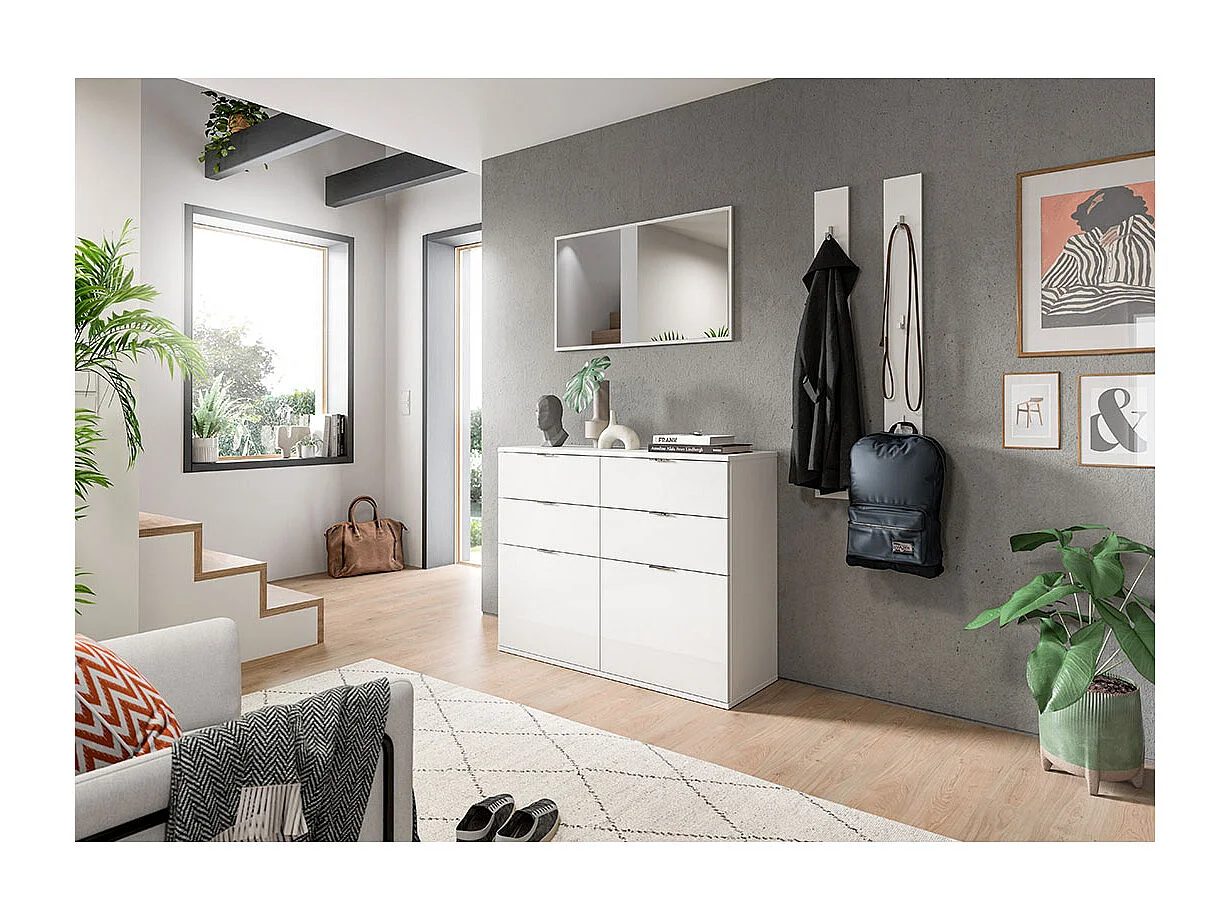 ProjektX miroir 92x52 cm blanc.