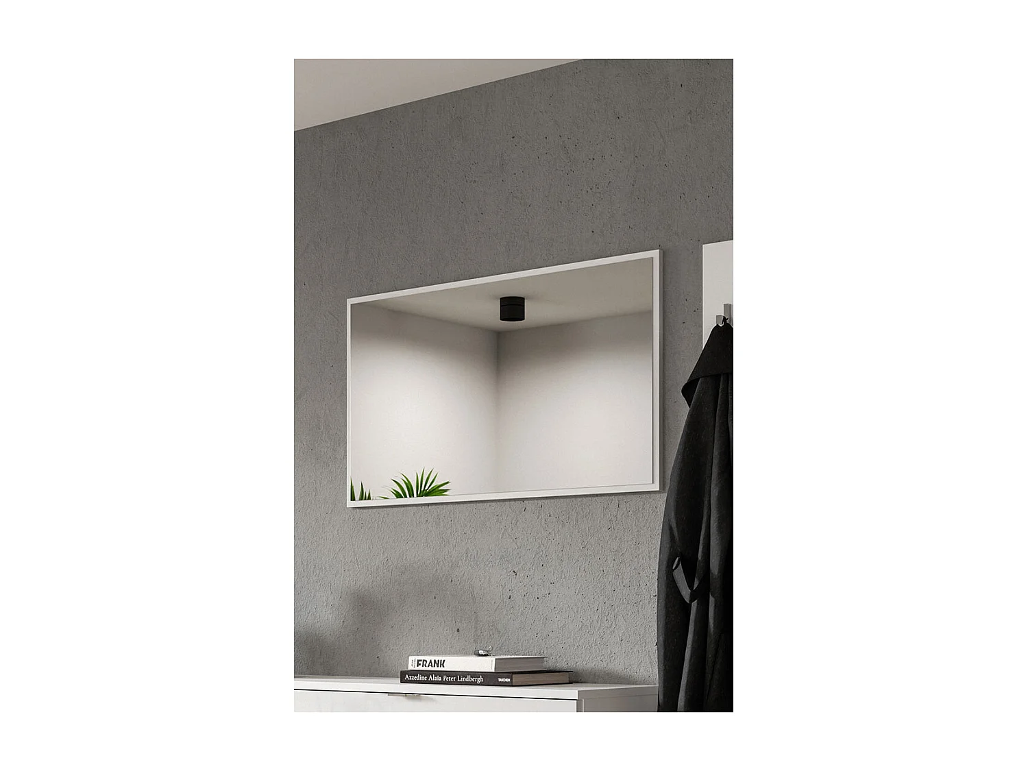 ProjektX miroir 92x52 cm blanc.