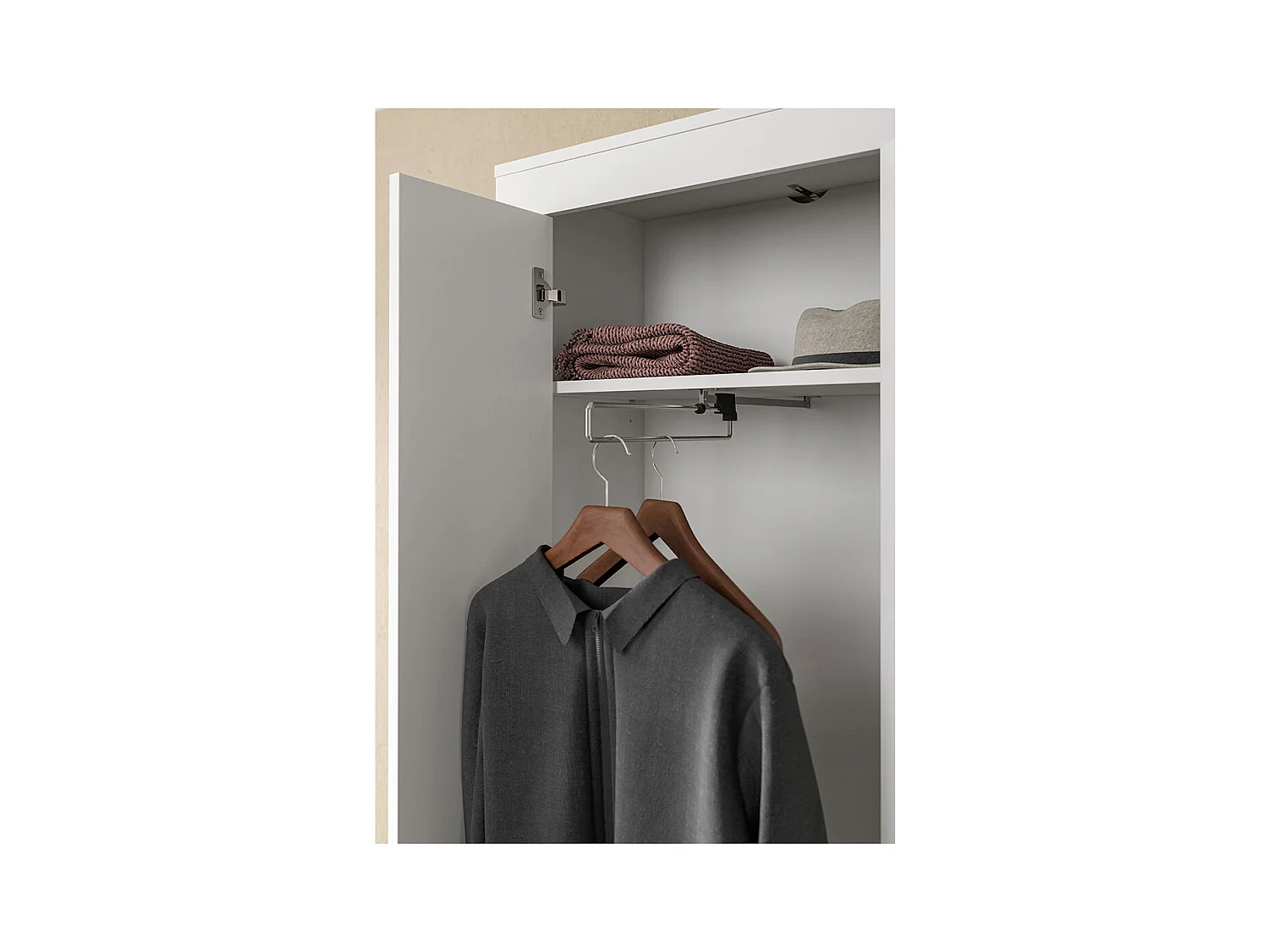 Jam armoire de rangement 2 portes blanc.