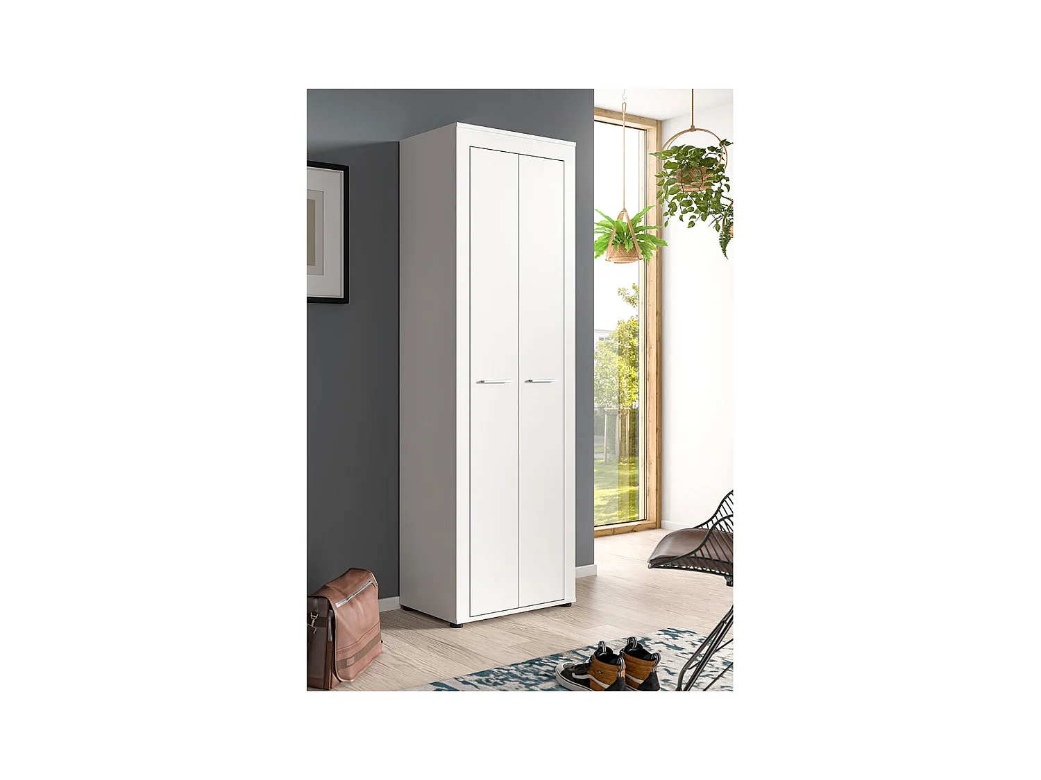 Jam armoire de rangement 2 portes blanc.