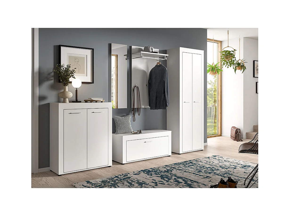 Jam armoire de rangement 2 portes blanc.