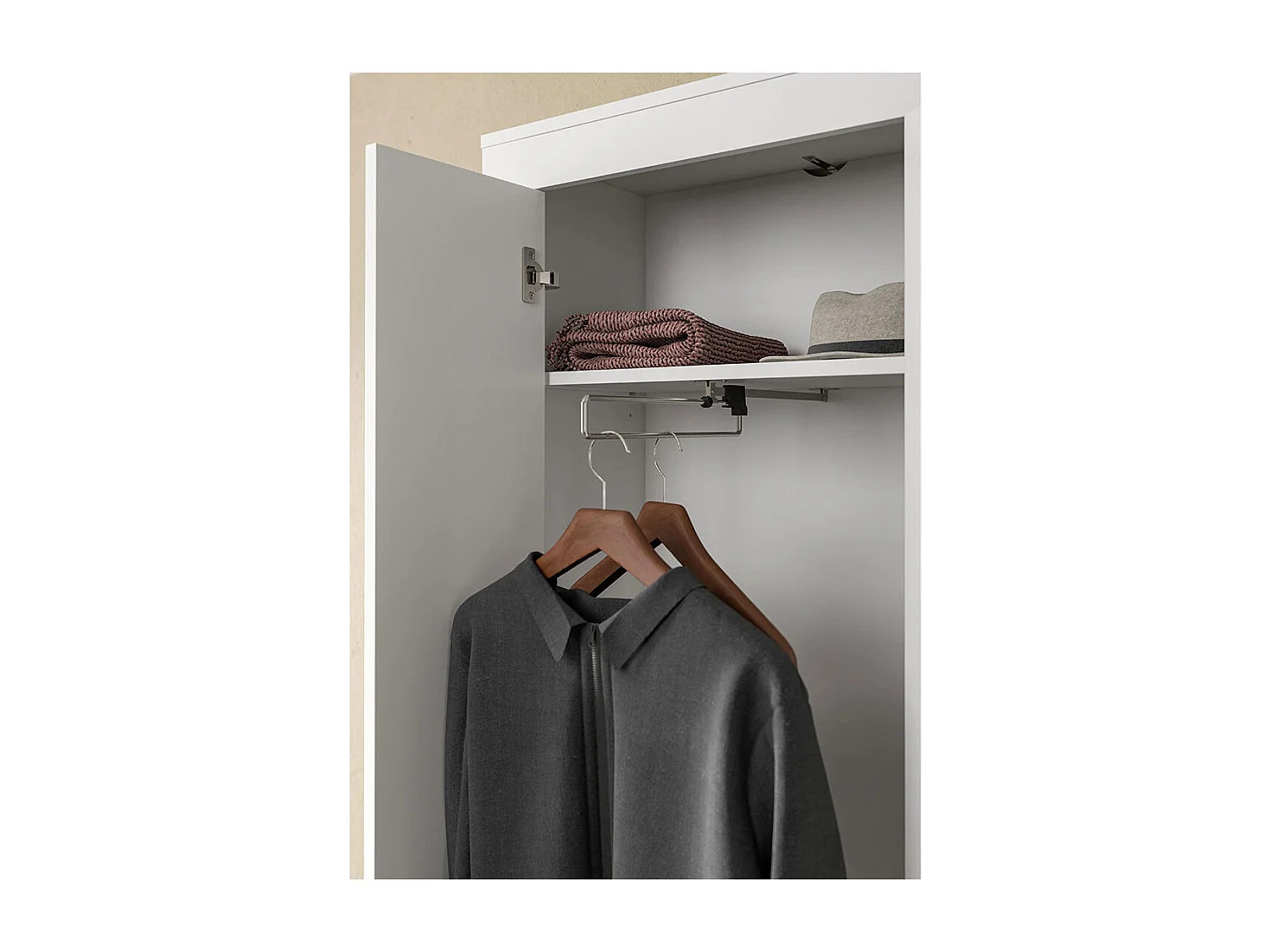 Jam armoire de rangement 2 portes blanc.