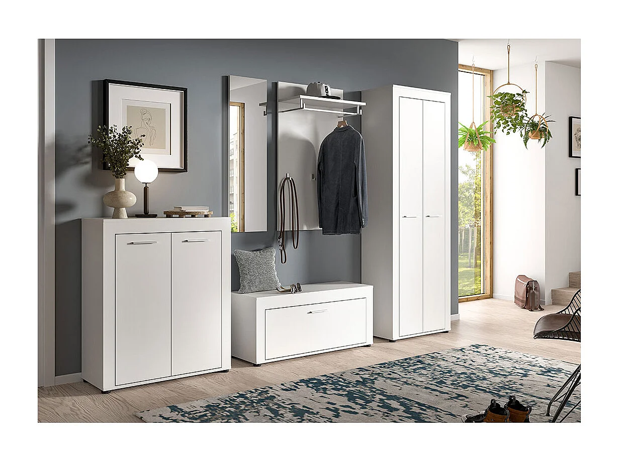 Jam armoire de rangement 2 portes blanc.