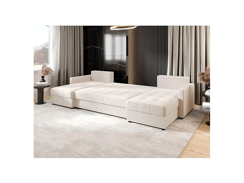 Canapé d'angle panoramique convertible MOSIA