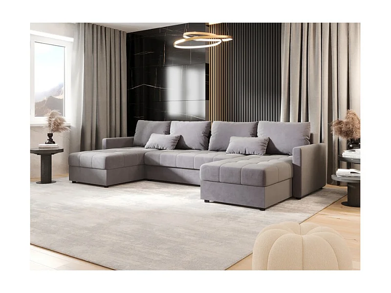 Canapé d'angle panoramique convertible MOSIA