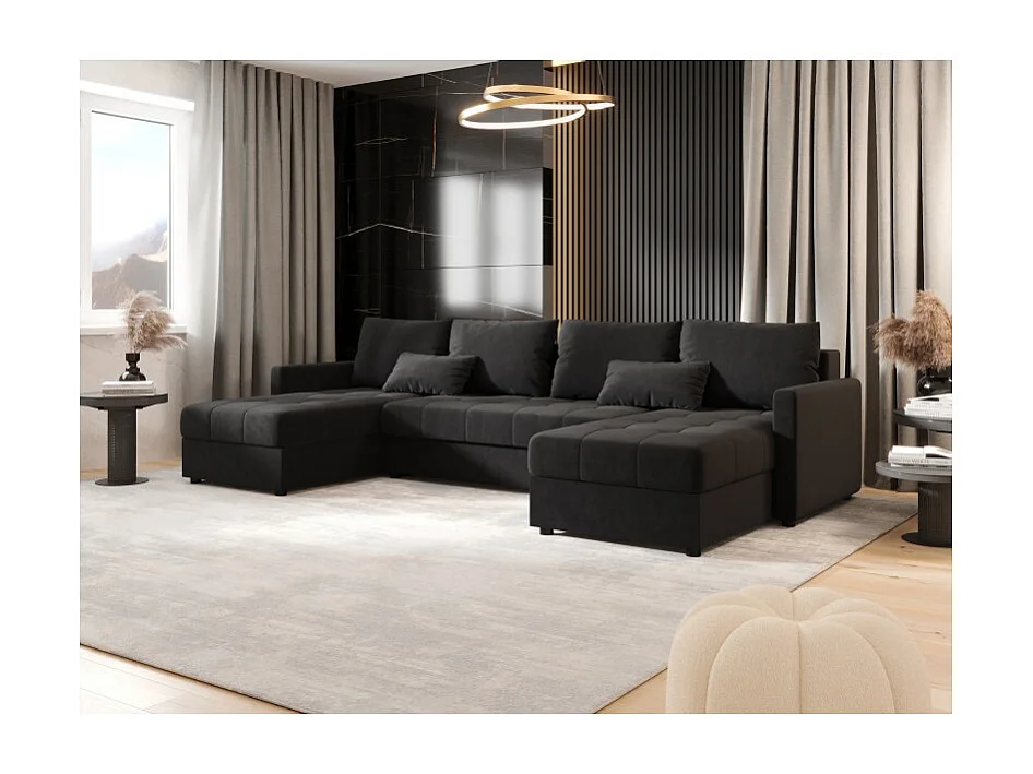 Canapé d'angle panoramique convertible MOSIA