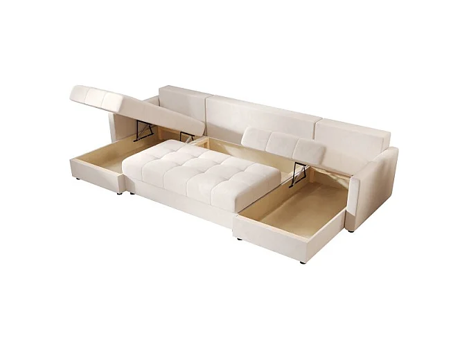 Canapé d'angle panoramique convertible MOSIA