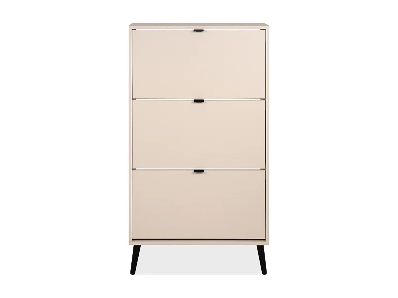 Armoire à chaussures 3 abattants et 2 compartiments par abattant L70cm - VIGO