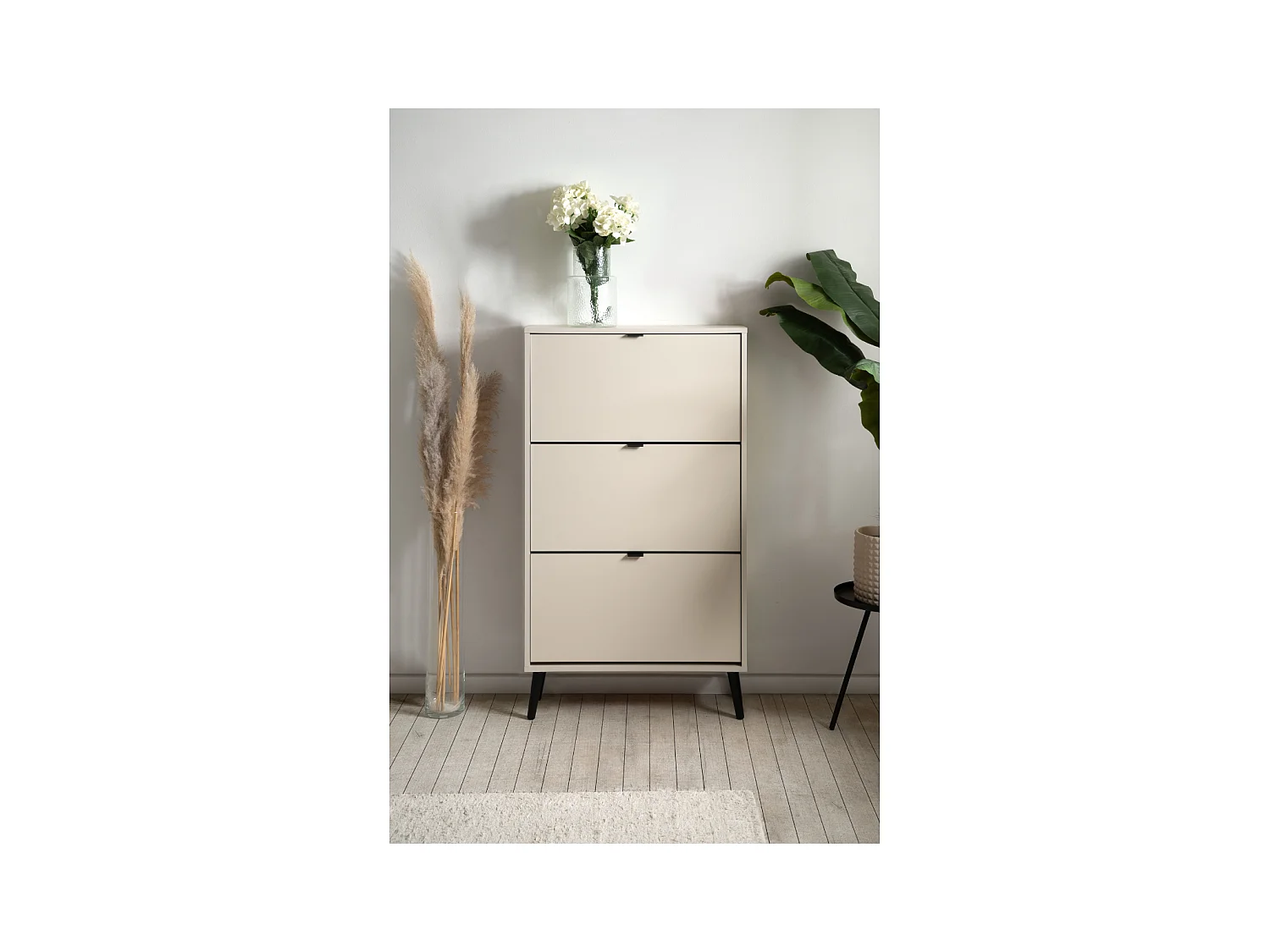 Armoire à chaussures 3 abattants et 2 compartiments par abattant L70cm - VIGO