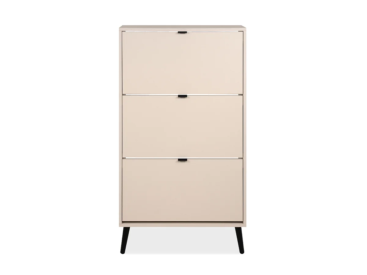 Schuhschrank mit 3 Klappen und je 2 Fächern pro Klappe, 70 cm – VIGO