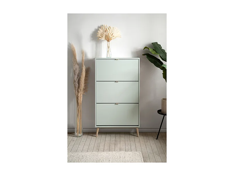 Schoenenkast met 3 kleppen en 2 vakken per klep, 70 cm – VIGO