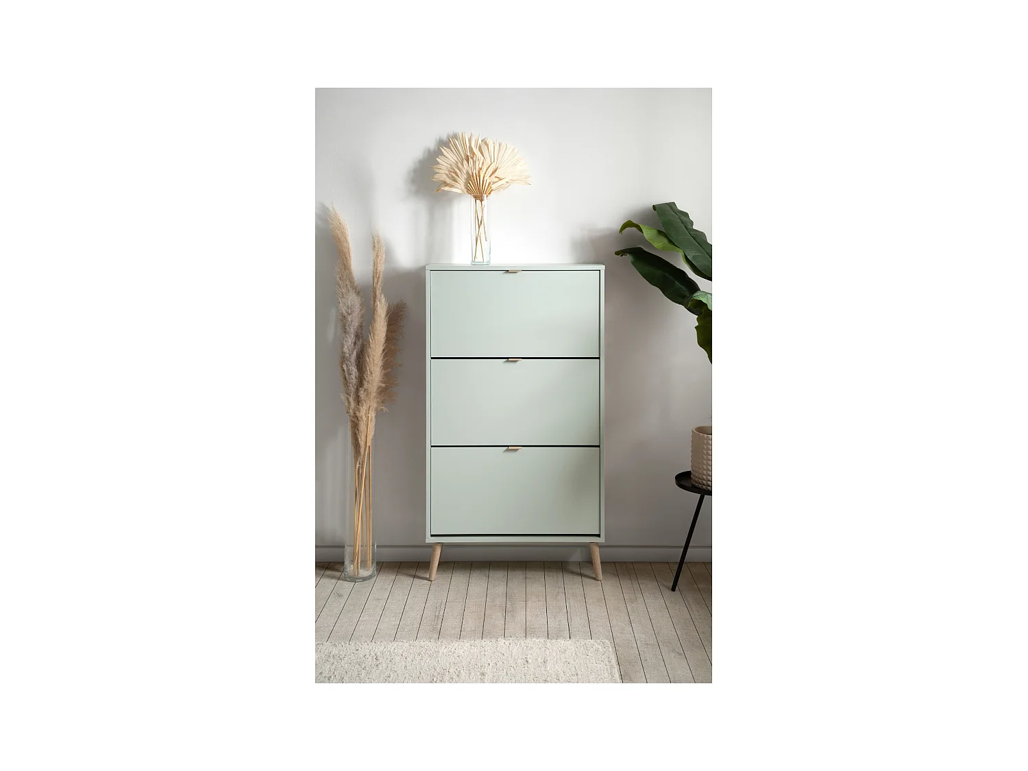 Armoire à chaussures 3 abattants et 2 compartiments par abattant L70cm - VIGO