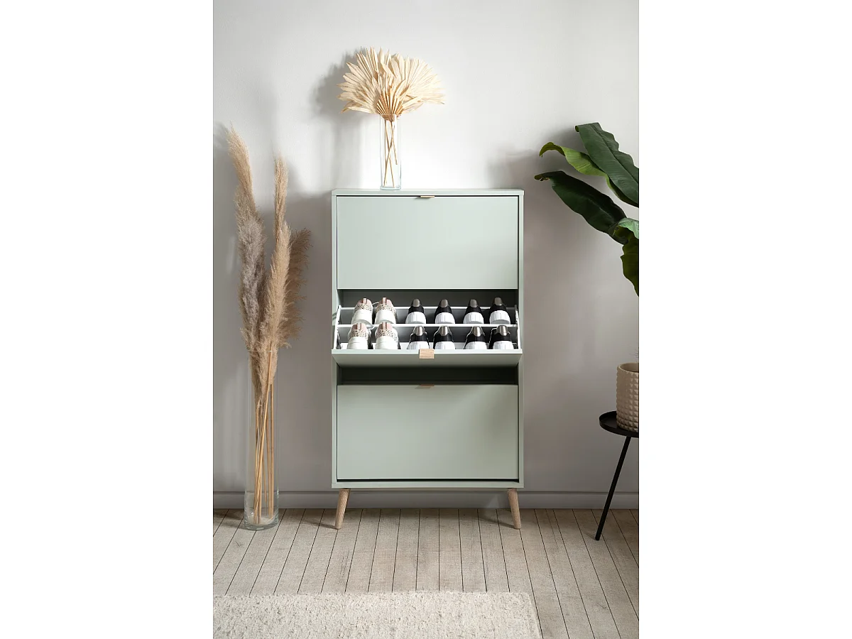 Schuhschrank mit 3 Klappen und je 2 Fächern pro Klappe, 70 cm – VIGO