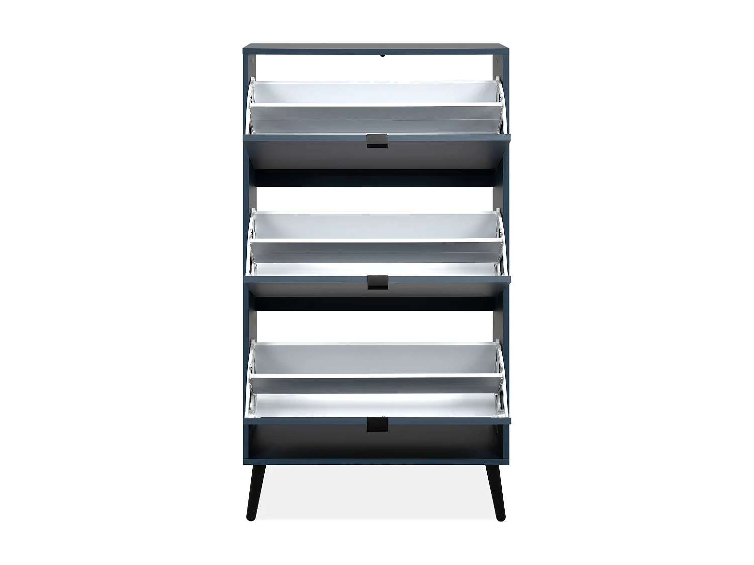 Meuble à chaussures 3 abattants et 2 compartiments par abattant L70cm - VIGO