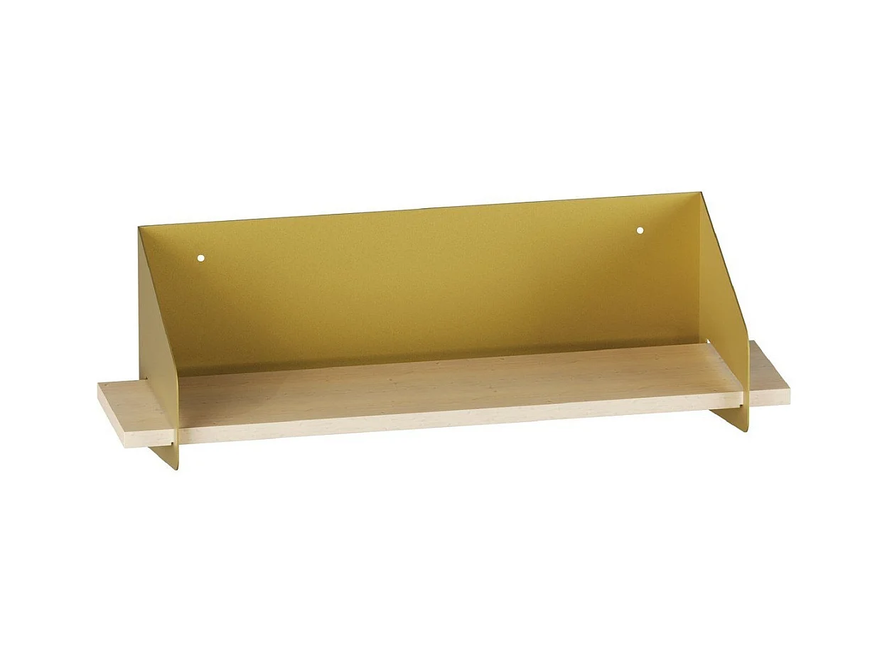 Etagère murale avec tablette en pin massif et Métal L60 cm - WREN