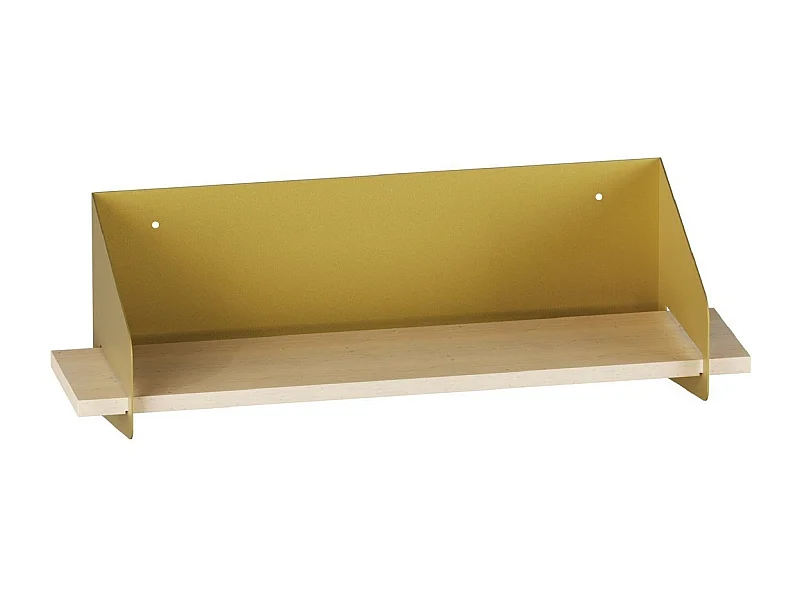 Etagère murale avec tablette en pin massif et Métal L60 cm - WREN
