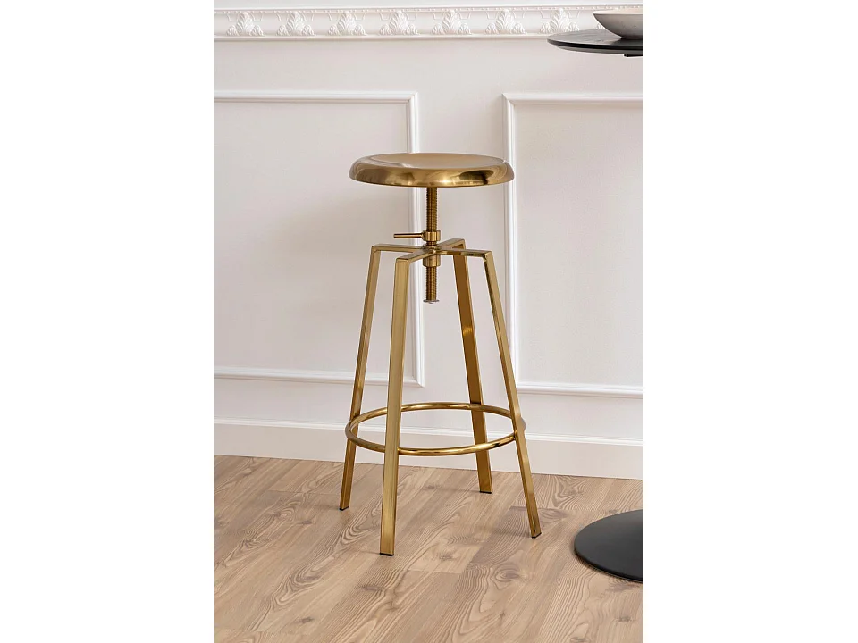 Gorie barstoel goudkleurig.