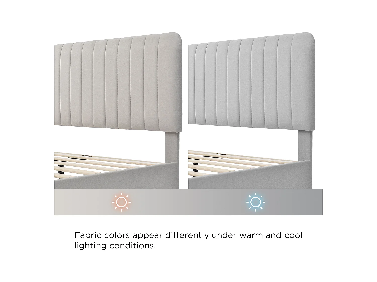 Gepolstertes Doppelbett, 160 x 200 cm, Bettrahmen mit Lattenrost und verstellbarem Kopfteil