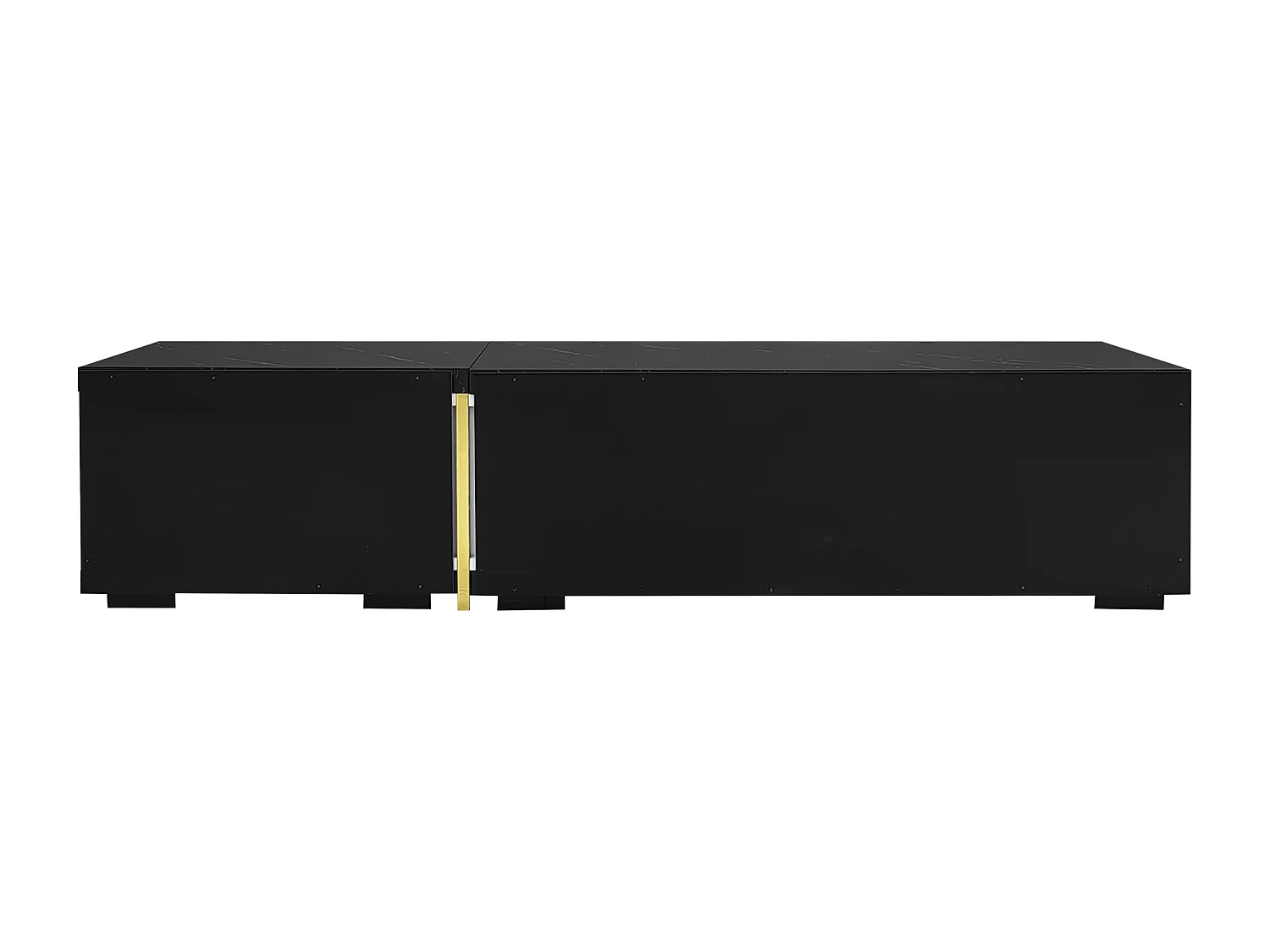 Meuble TV Moderne à Longueur Variable (140-260 cm), Meuble TV bas avec Fonction Rotative , blanc