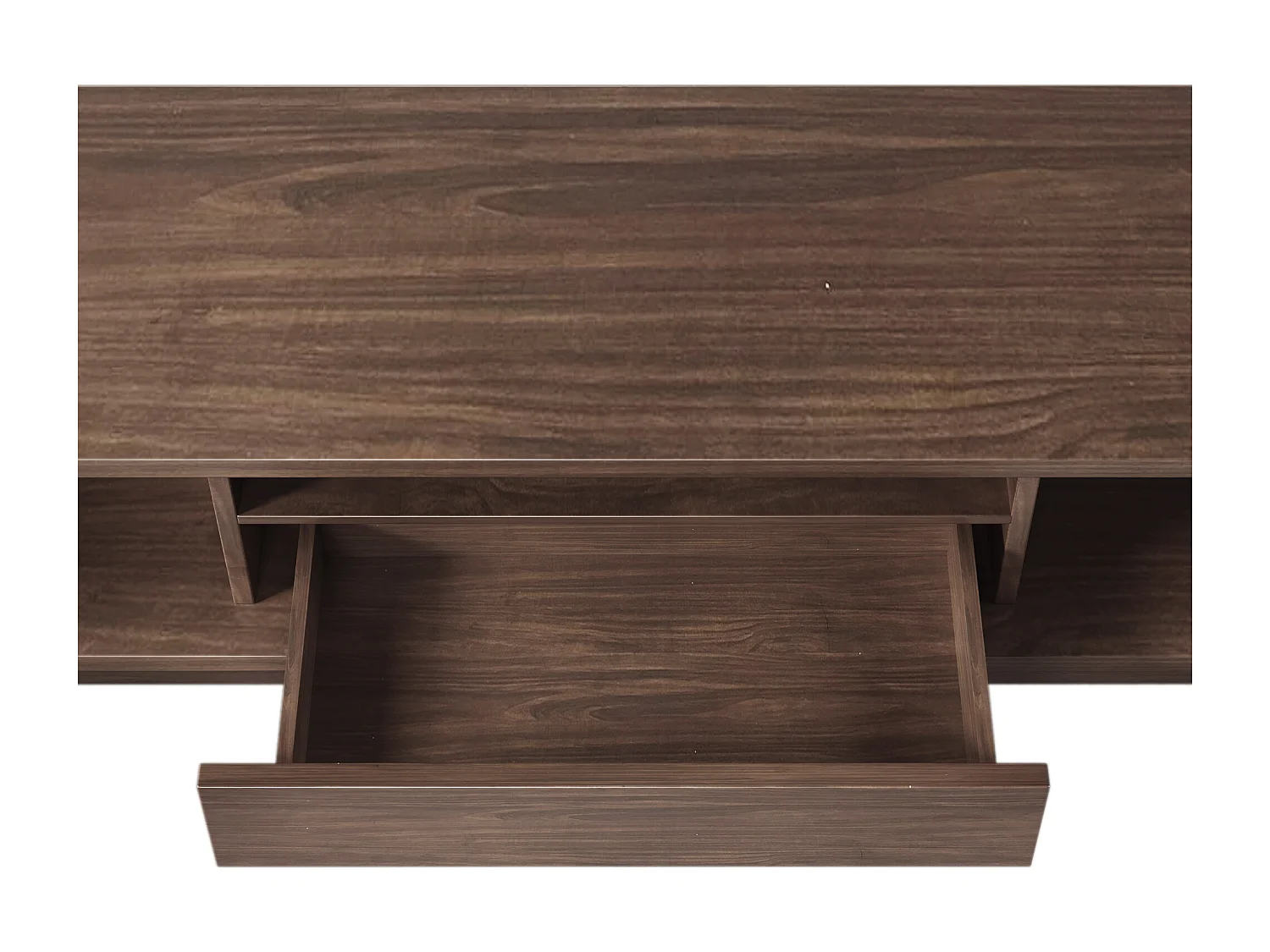 Meuble TV Bois, Meuble TV avec Un tiroir et Deux Portes, Buffet Bas TV pour Le Salon,150 x 35 x 44cm