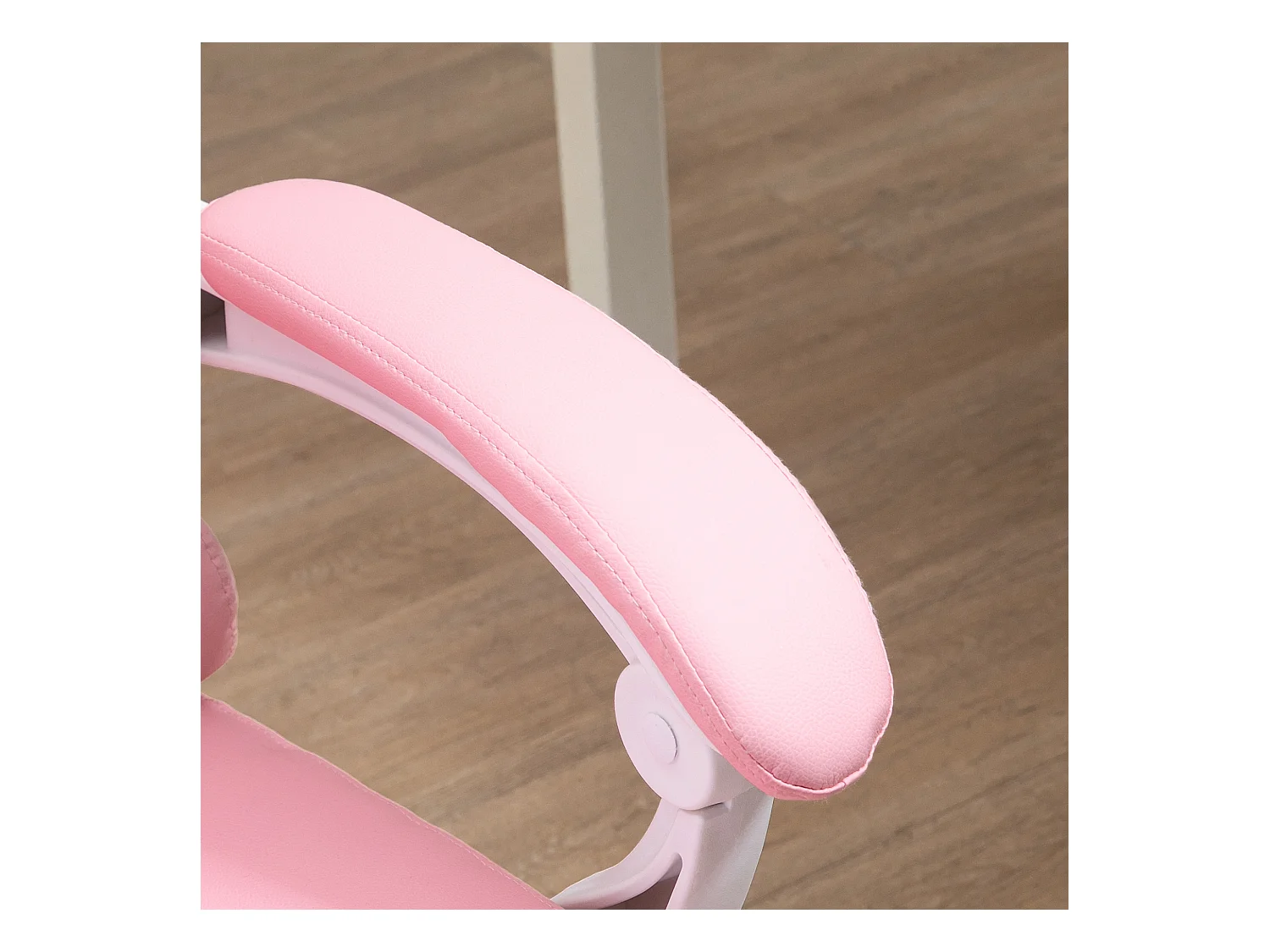 Silla de oficina reclinable con reposapiés, altura ajustable, cuero sintético