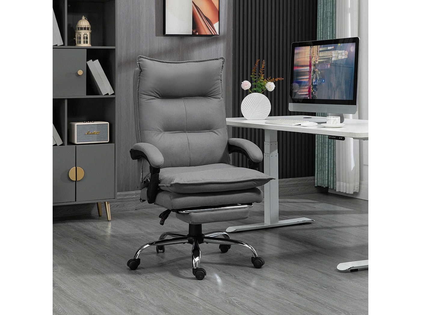 IDIMEX DREHSTUHL TALIA, Dunkelgrau, Mode, 53x89x61 cm, Büromöbel