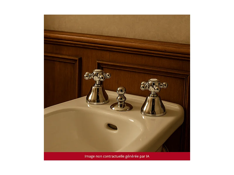 Mélangeur bidet 3 trous PAINI Tiffany Chromé