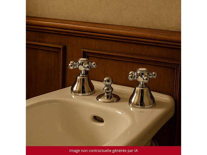 Mélangeur bidet 3 trous PAINI Tiffany Chromé