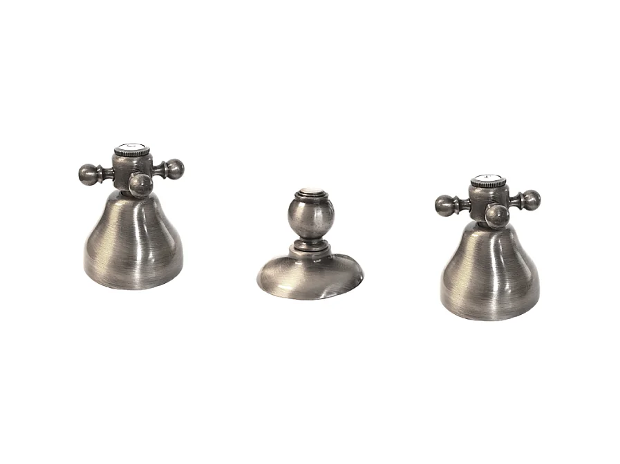 Mélangeur bidet 3 trous PAINI Tiffany Gris Acier