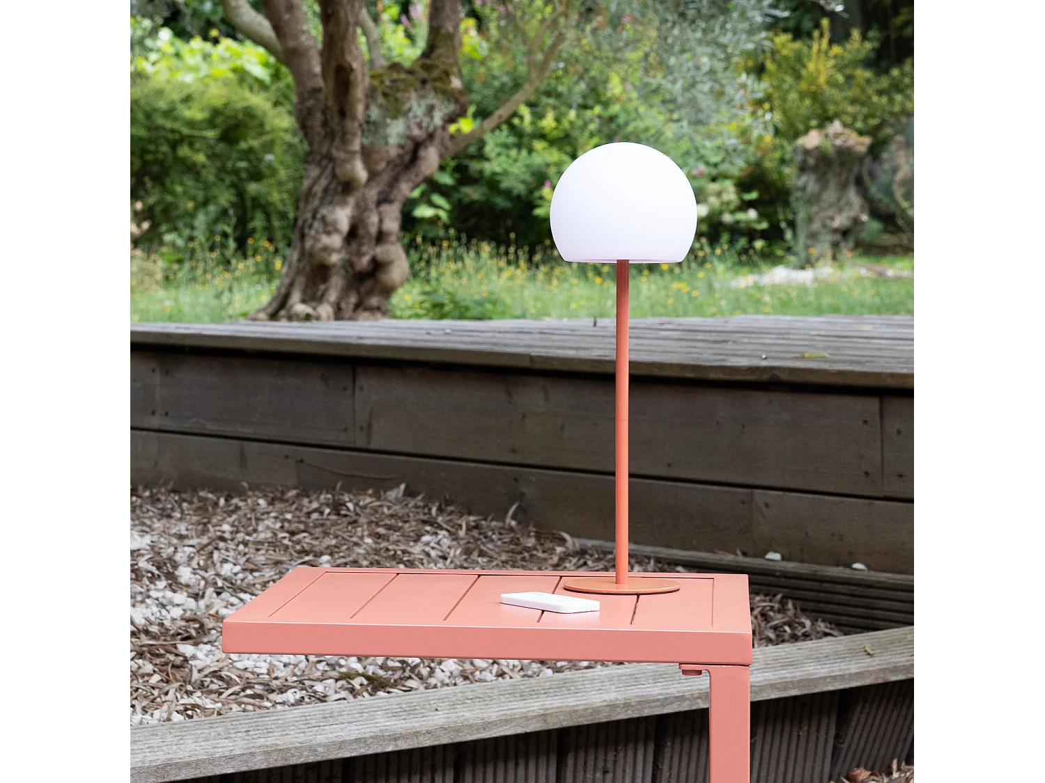 Lámpara de sobremesa LED ISIS de terracota - HAPPY GARDEN