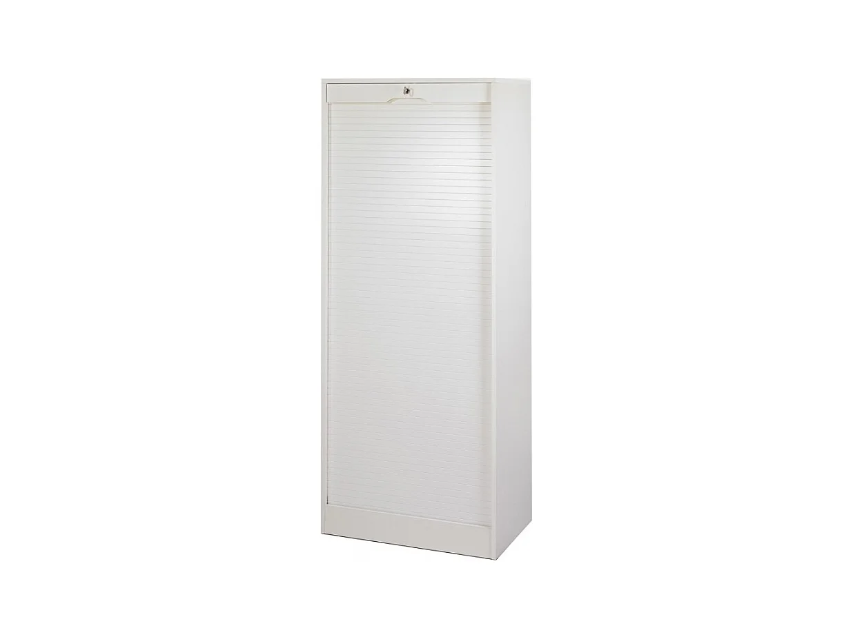 Classeur à Rideau Largeur 70 cm Hauteur 172 cm 20 niches 2 Kits DS - Coloris: Blanc