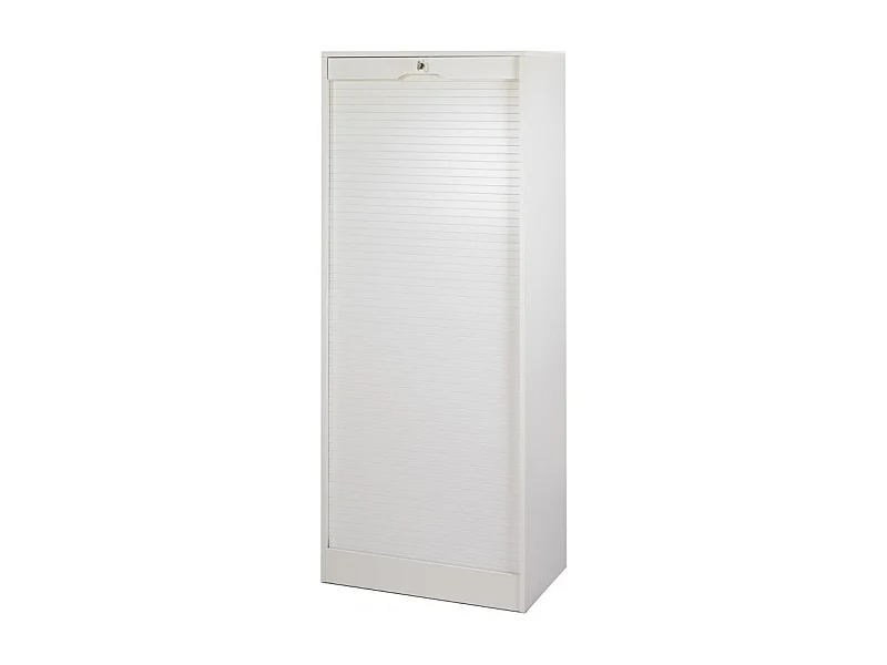 Classeur à Rideau Largeur 70 cm Hauteur 172 cm 20 niches 2 Kits DS - Coloris: Blanc