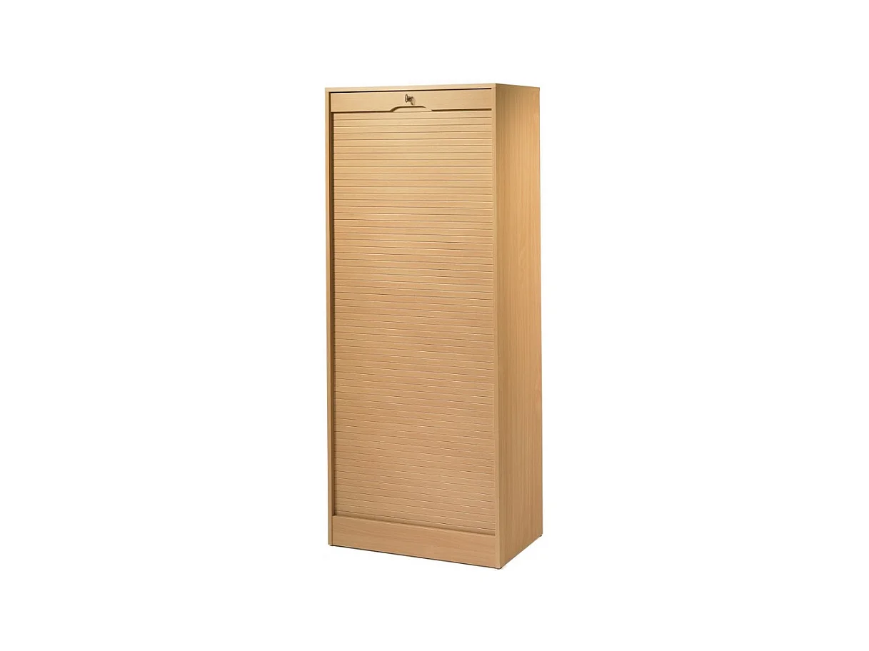 Classeur à Rideau Largeur 70 cm Hauteur 172 cm 20 niches 2 Kits DS - Coloris: Hêtre
