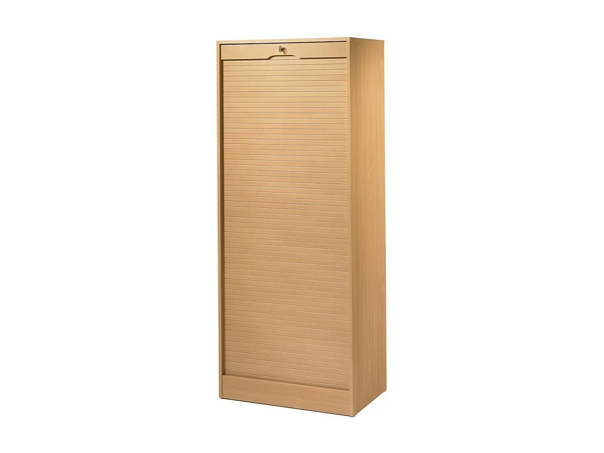 Classeur à Rideau Largeur 70 cm Hauteur 172 cm 20 niches 2 Kits DS - Coloris: Hêtre