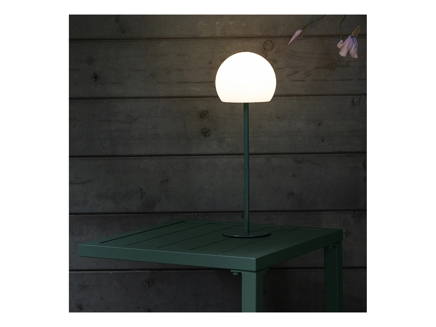 Lampe LED à poser verte ISIS - HAPPY GARDEN