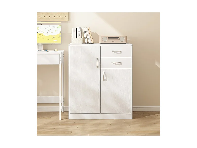 Moderne Kommode und Regale Loft weißen Schrank Tür 74cm