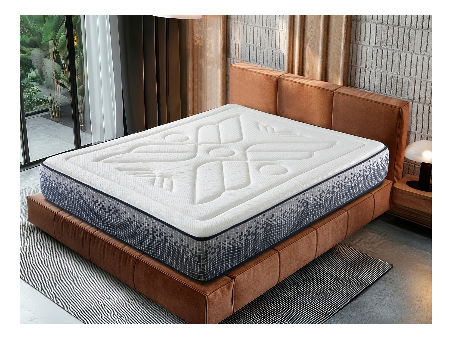 Matras 120X190 INFINITY FOAM dikte 29 CM | Meerlaags Traagschuim | Ergonomisch | Medium stevigheid | Ademend & Antibacterieel