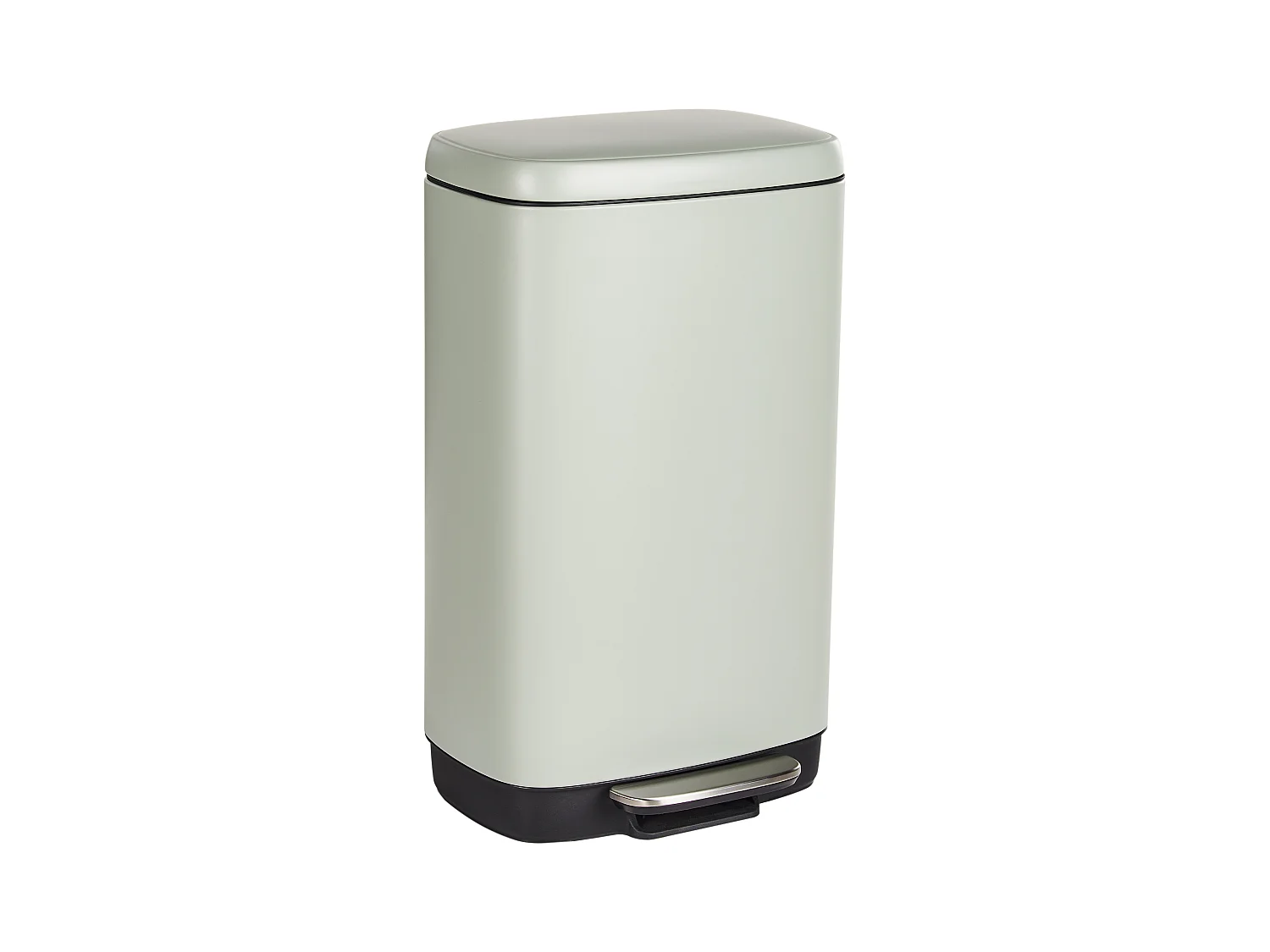 Poubelle 30 L ECOCOLLECT Métal Vert clair