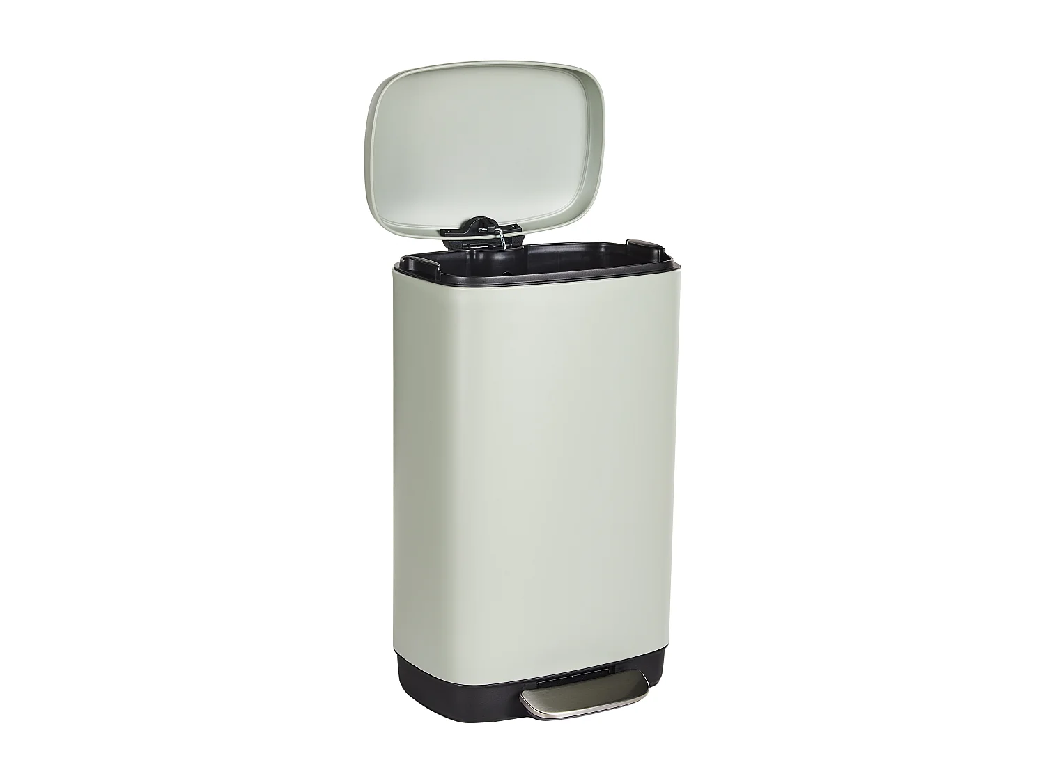 Poubelle 30 L ECOCOLLECT Métal Vert clair