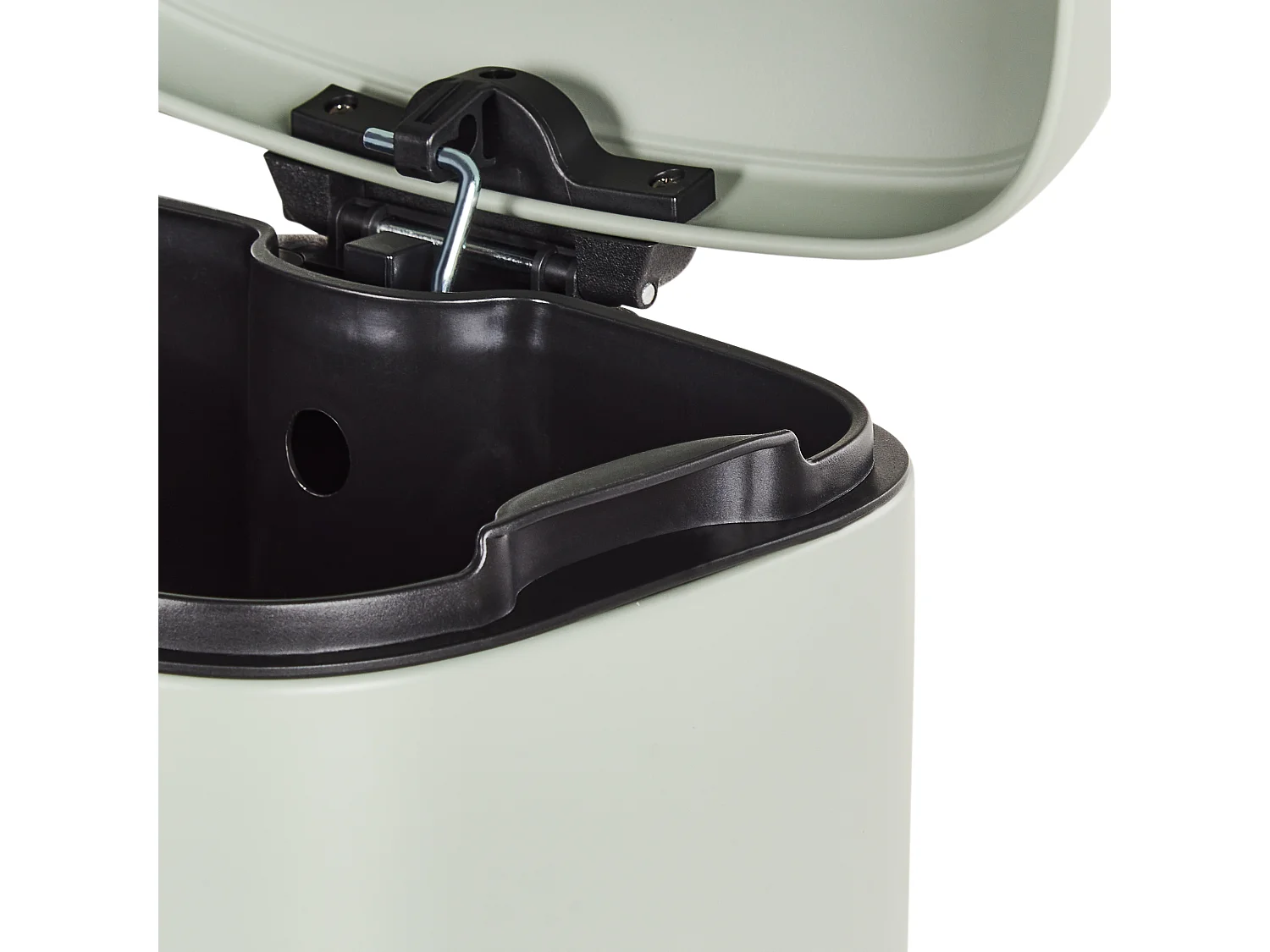 Poubelle 30 L ECOCOLLECT Métal Vert clair