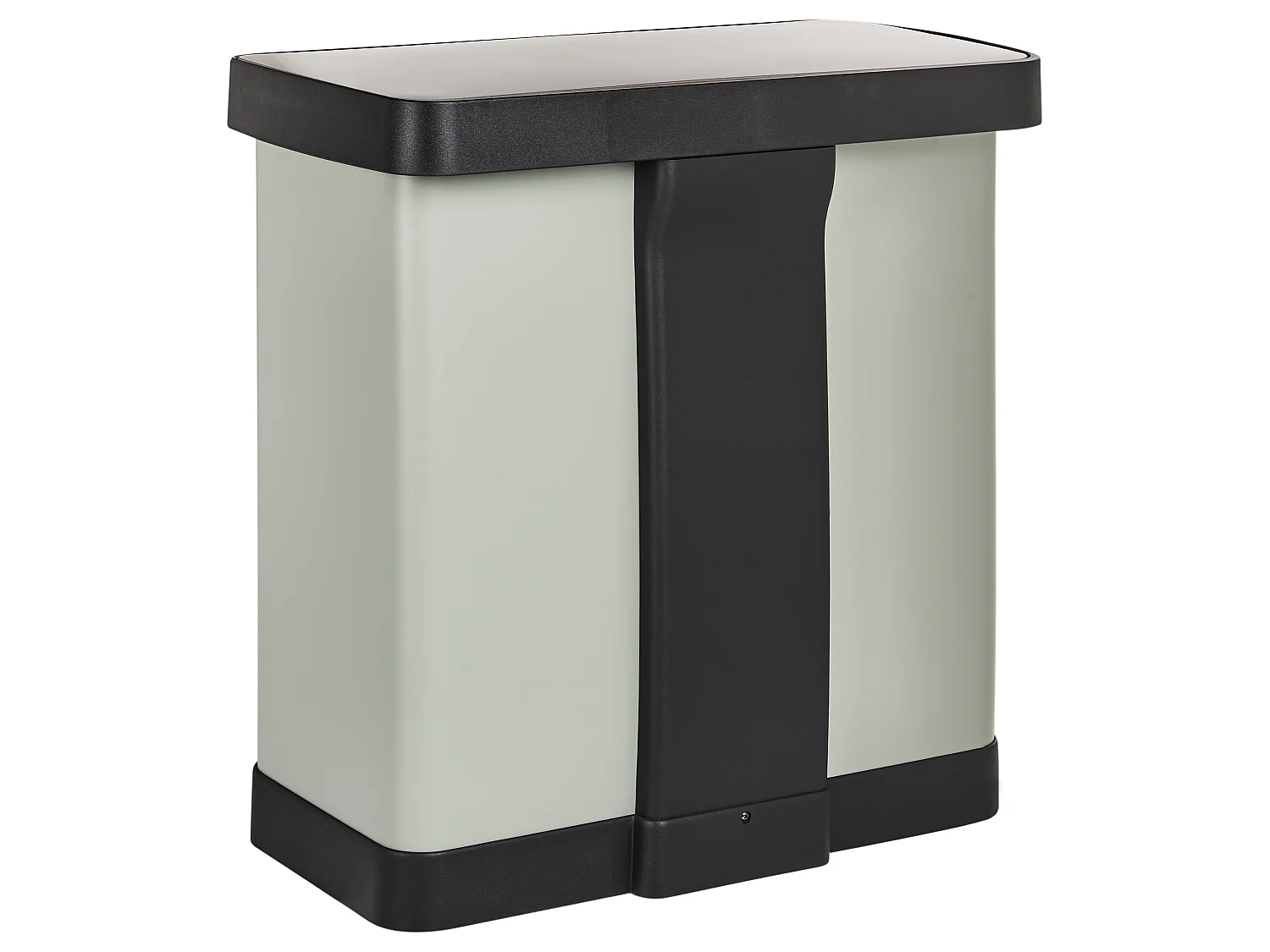 Double Pedal Waste Bin 60 L ECOSORT Metal Light Green